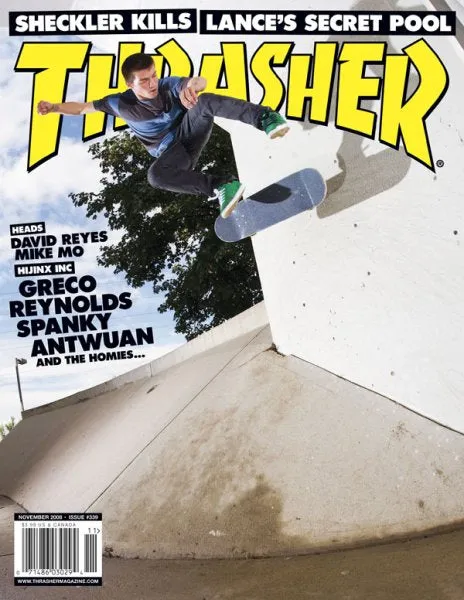 Thrasher Magazine novembre 2008 rivista arretrata skate