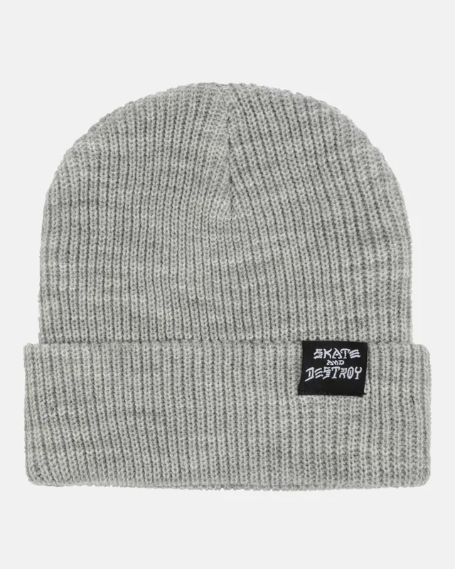 Thrasher Skategoat Sad beanie grigio acrilico