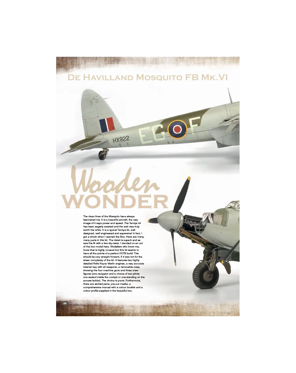 AFV Modeller AIR66 Wooden Wonder articolo PDF copia singola