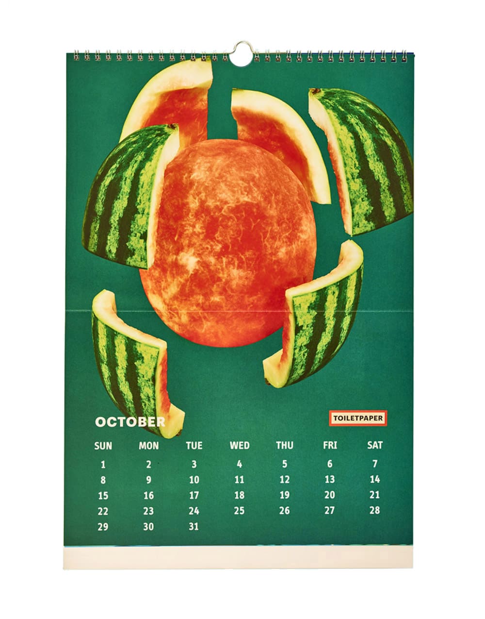 TOILETPAPER Calendar 2017 calendario parete 28x22