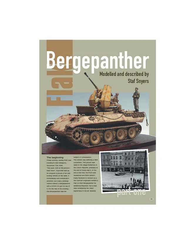 AFV Modeller Issue 38 articolo Bergepanther Flak
