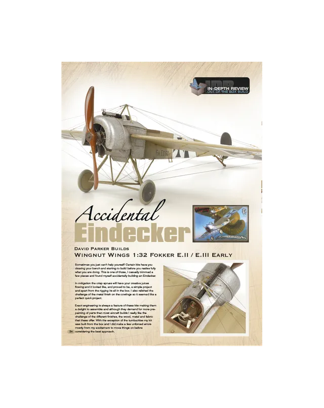 AFV Modeller AIR45 Wingnut Wings Fokker E.II articolo PDF copia singola
