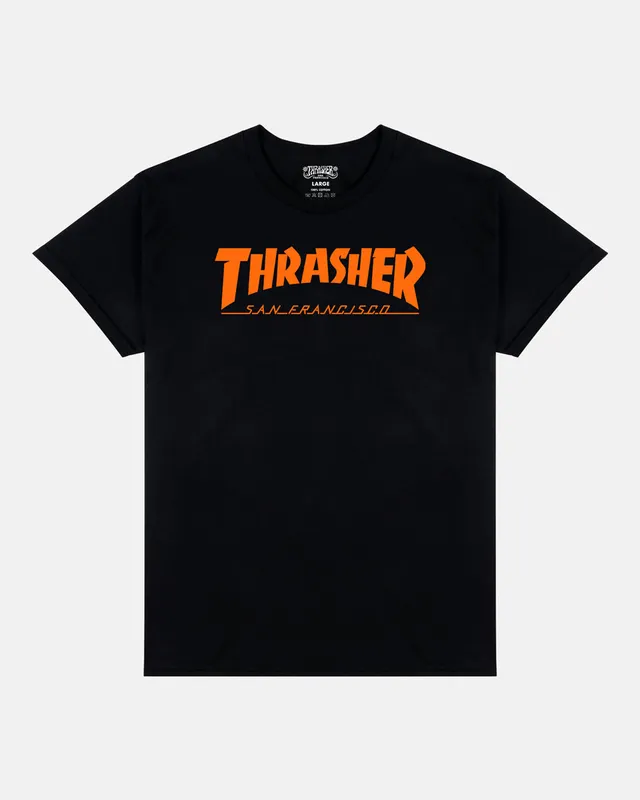 Thrasher SF Mag t-shirt nero arancione