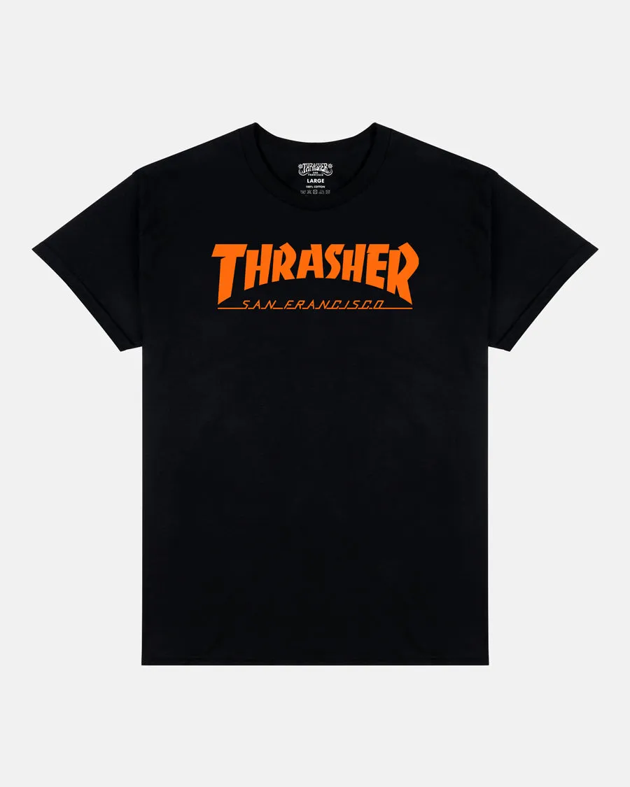 Thrasher SF Mag t-shirt nero arancione