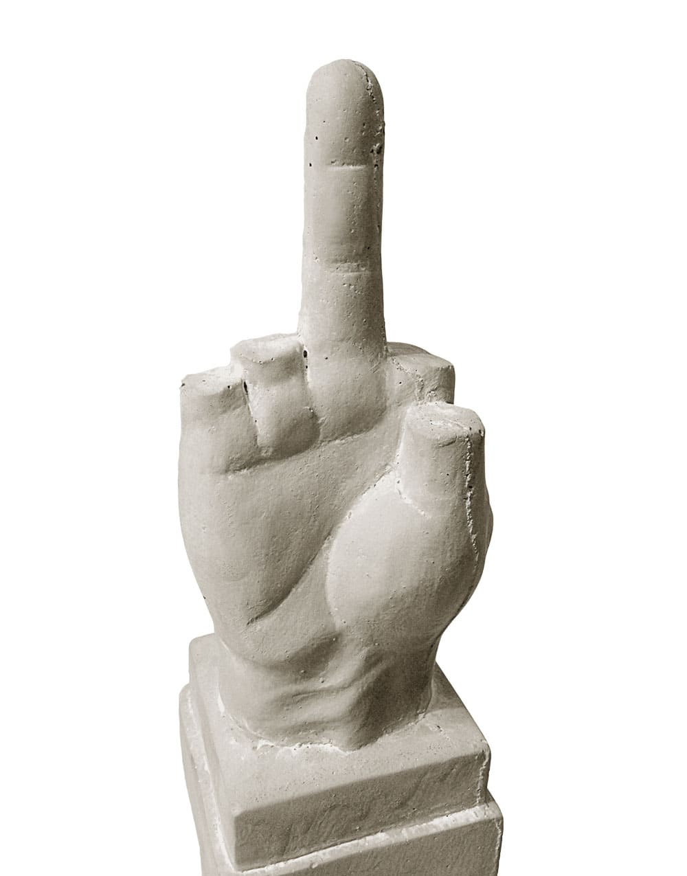 Toiletpaper L.O.V.E. scultura cemento 18x18 h40 cm