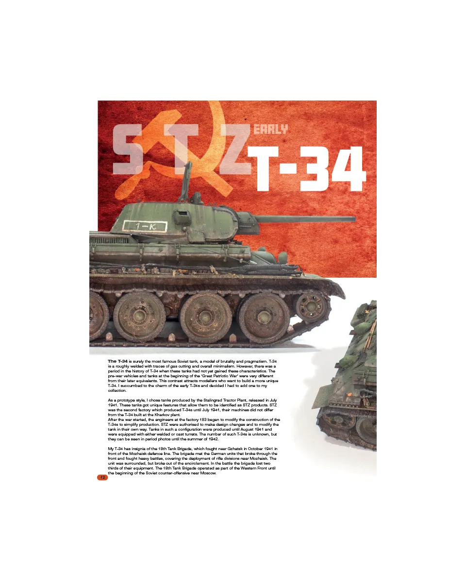 AFV Modeller AFV123 STZ T-34 articolo PDF copia singola