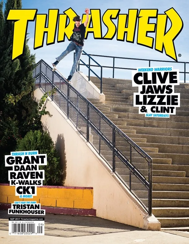 Thrasher Magazine settembre 2017 rivista skate
