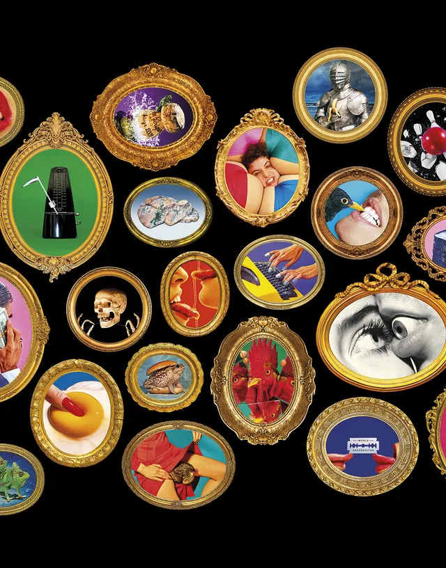 Toiletpaper Golden Age carta da parati nera 300x310