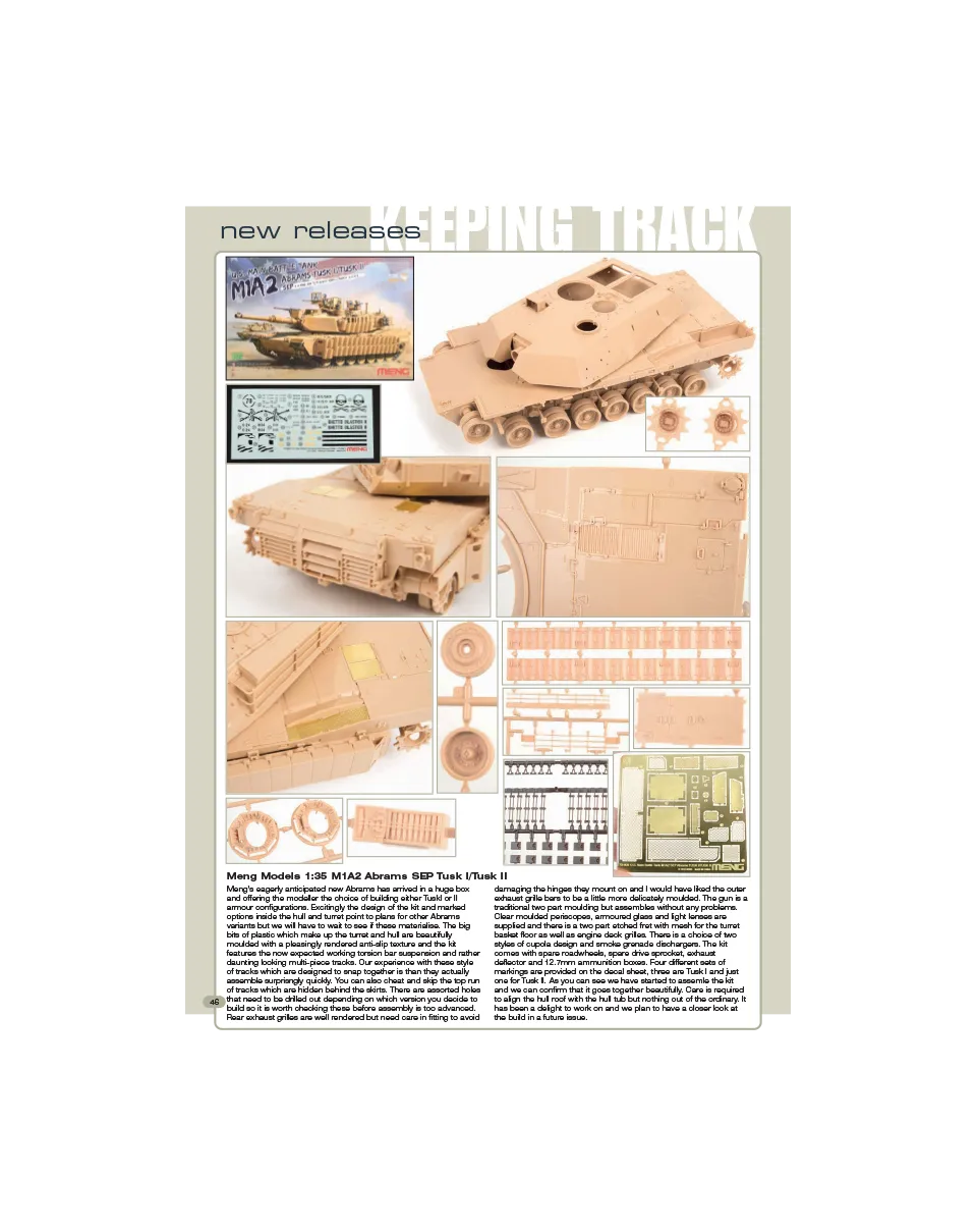 AFV Modeller AFV 88 Keeping Track articolo PDF copia singola