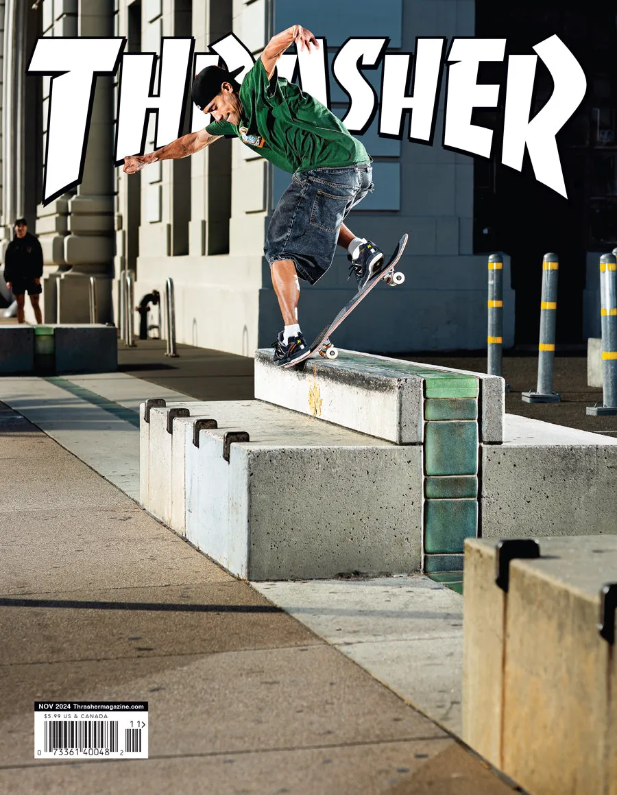 Thrasher Magazine Novembre 2024 rivista copia singola