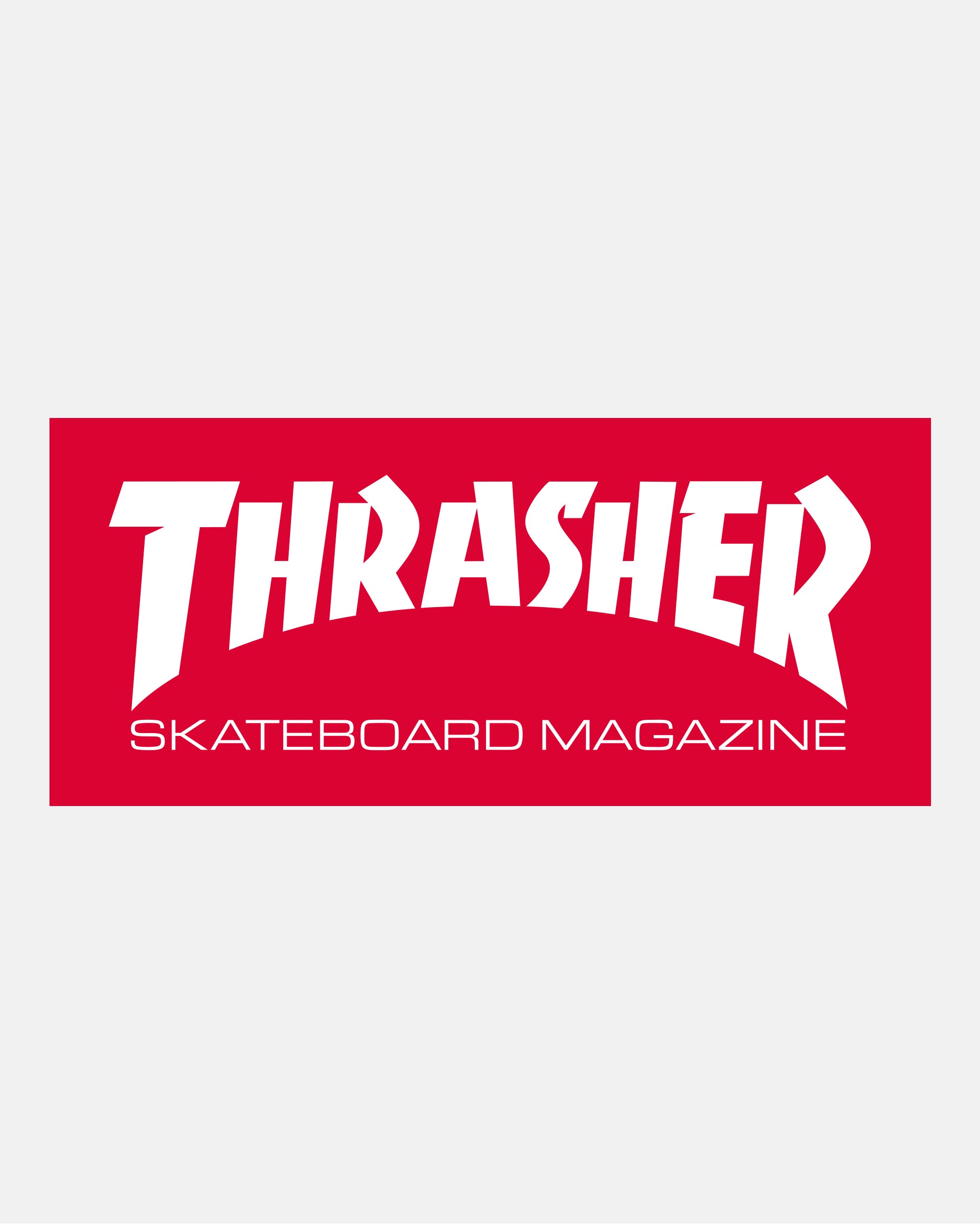 Thrasher Skate Mag sticker rosso 4 misure