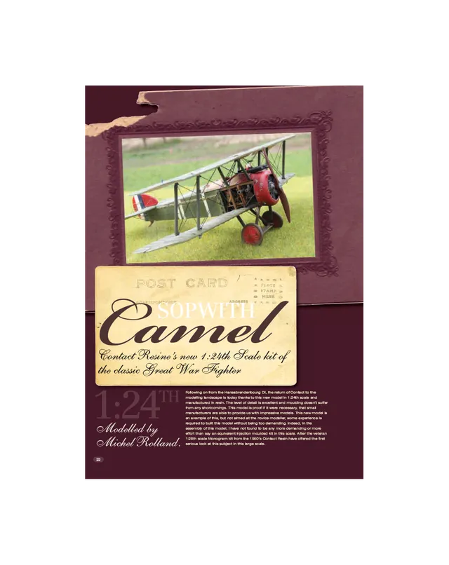 AFV Modeller AIR31 articolo PDF Sopwith Camel