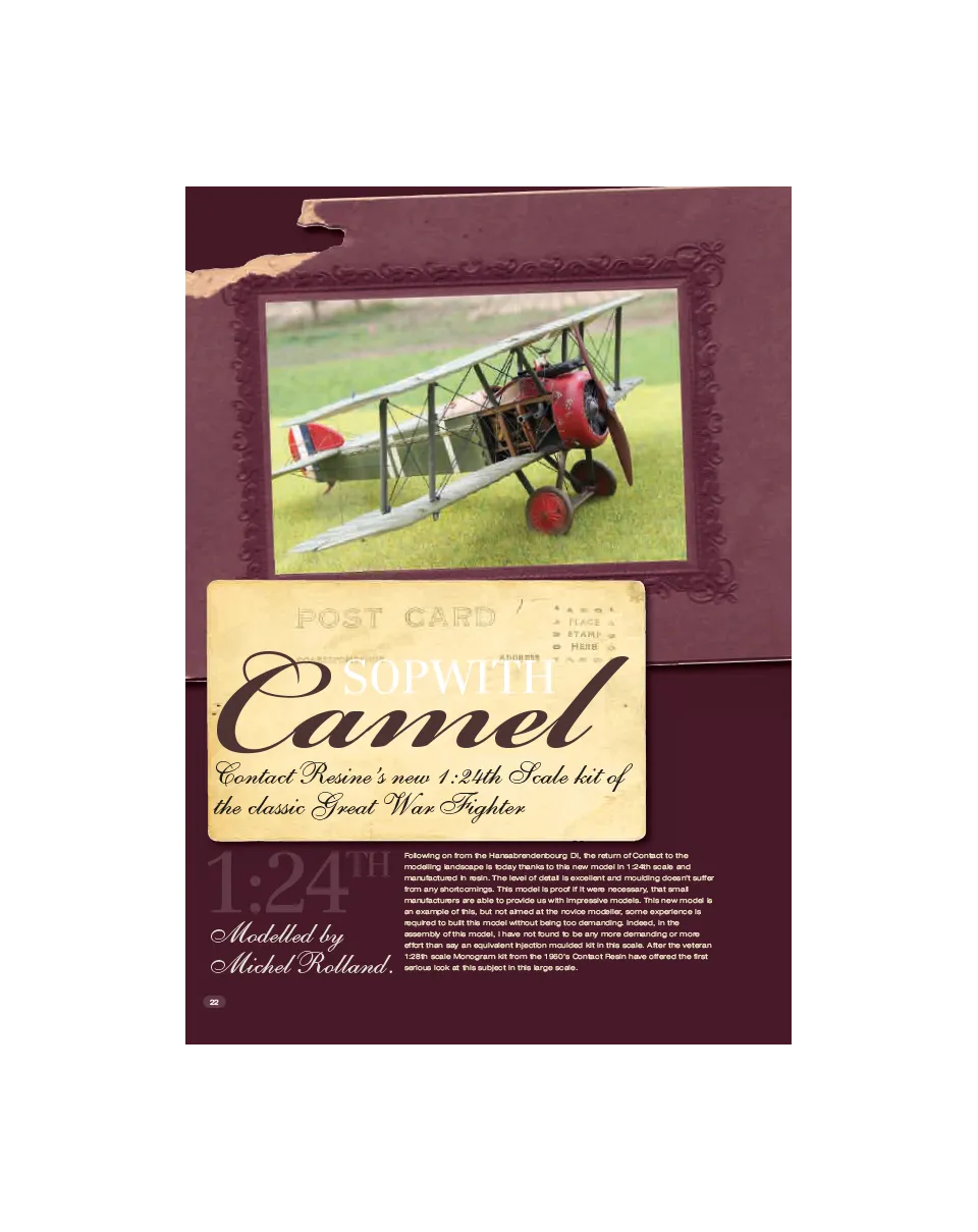 AFV Modeller AIR31 articolo PDF Sopwith Camel
