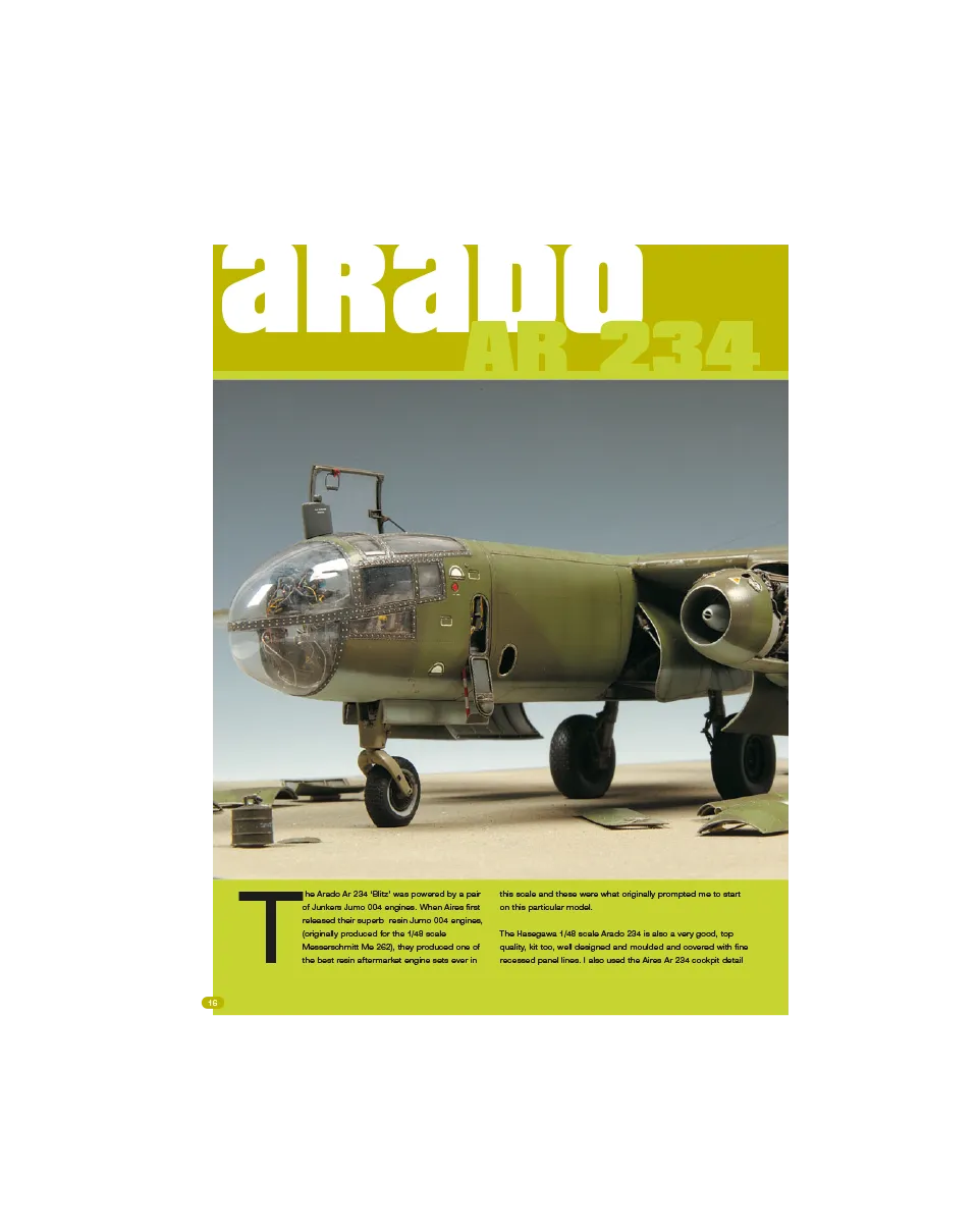 AFV Modeller AIR4 Arado Ar 234 articolo PDF singola