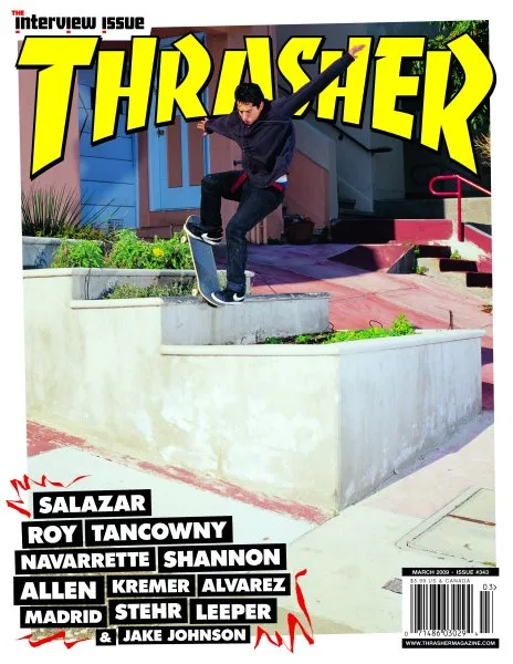 Thrasher marzo 2009 rivista Interview Issue copia singola
