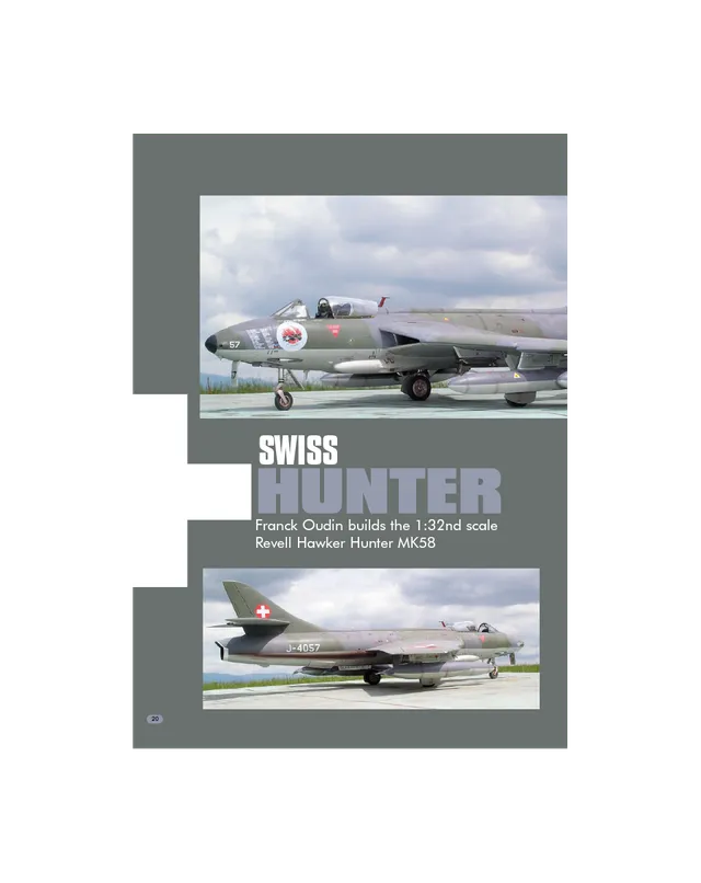 AFV Modeller AIR28 Swiss Hunter rivista PDF copia singola caccia