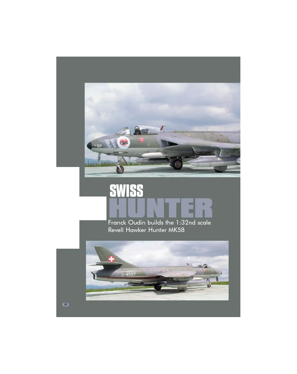 AFV Modeller AIR28 Swiss Hunter rivista PDF copia singola caccia