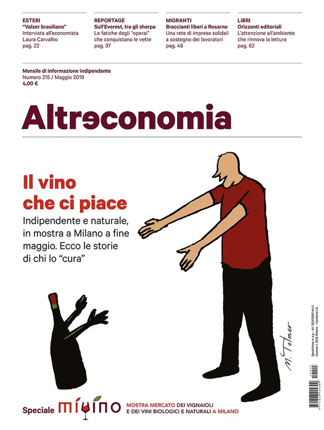 Altreconomia 215 Il vino che ci piace rivista copia singola