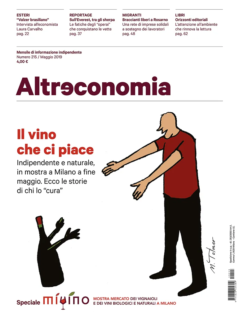 Altreconomia 215 Il vino che ci piace rivista copia singola