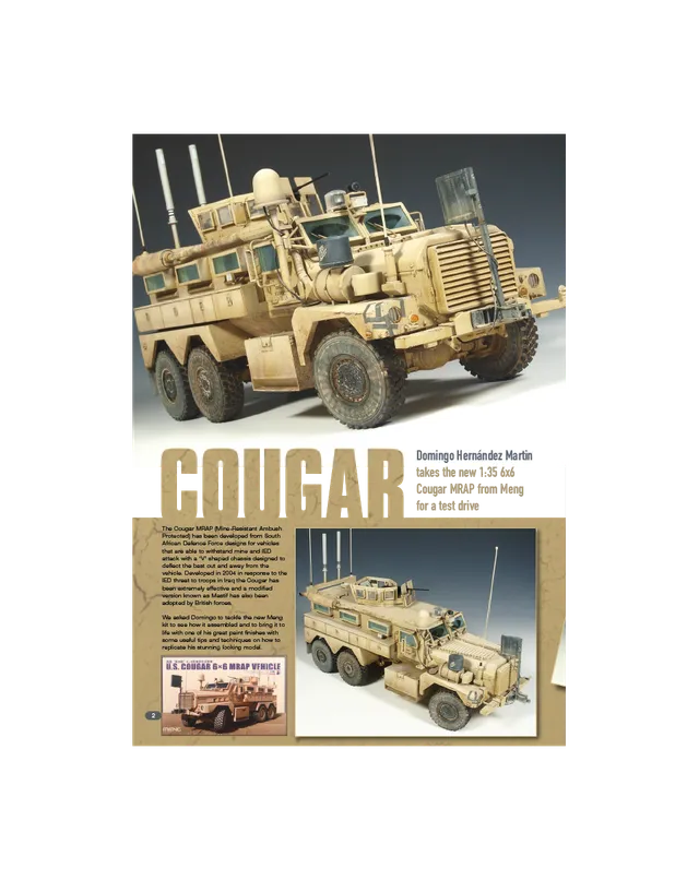 AFV Modeller AFV82 Cougar 6x6 MRAP articolo PDF blindato