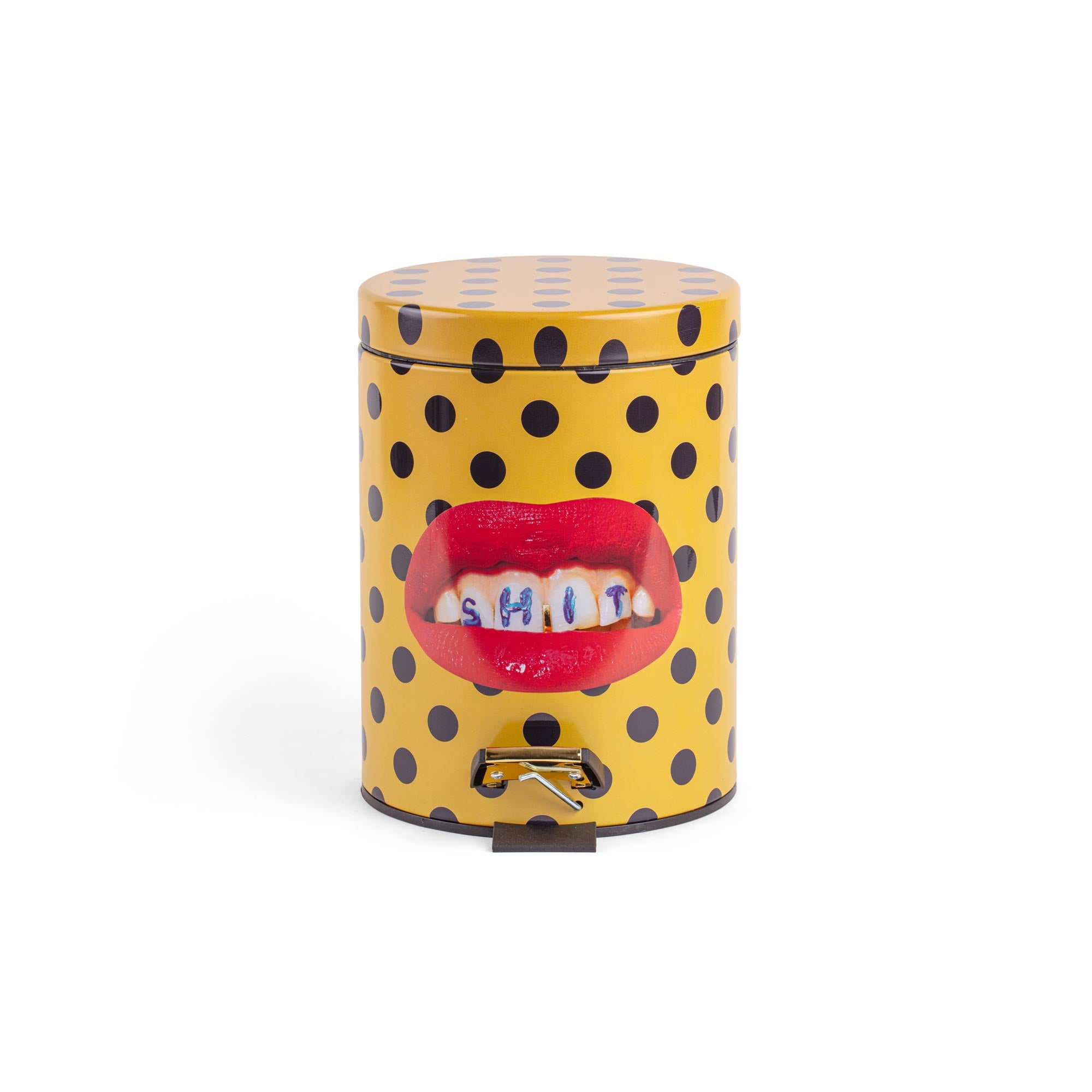 TOILETPAPER Dustbins 5L pattumiera Shit 5 litri metallo