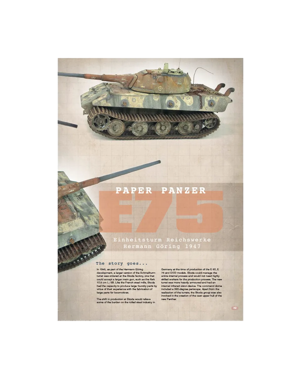 AFV Modeller AFV96 E-75 Paper Panzer articolo pdf