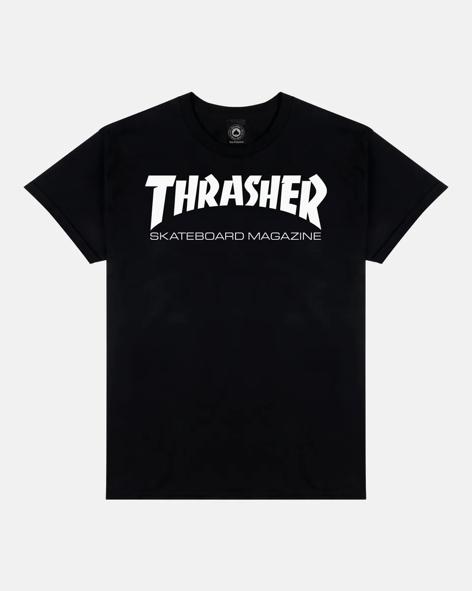 Thrasher Skate Mag t-shirt nera ragazzo cotone