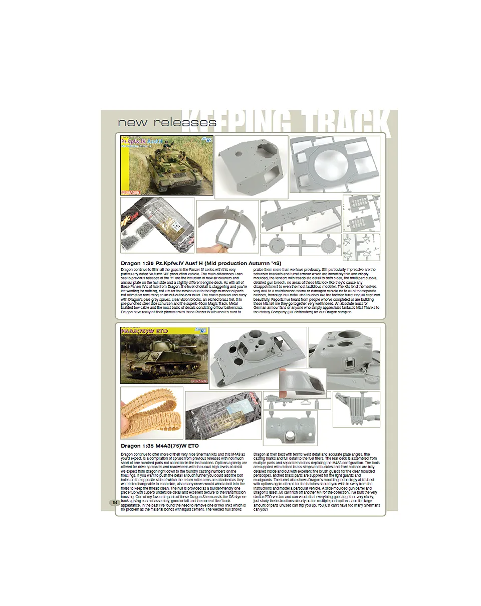 AFV Modeller Issue 61 Keeping Track articolo PDF copia singola