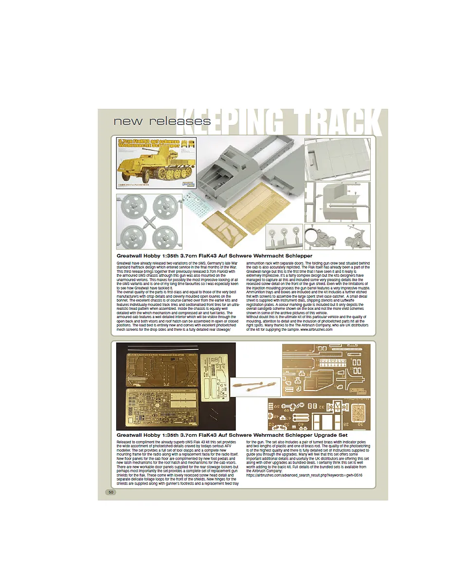 AFV Modeller Issue 52 Keeping Track articolo PDF novità