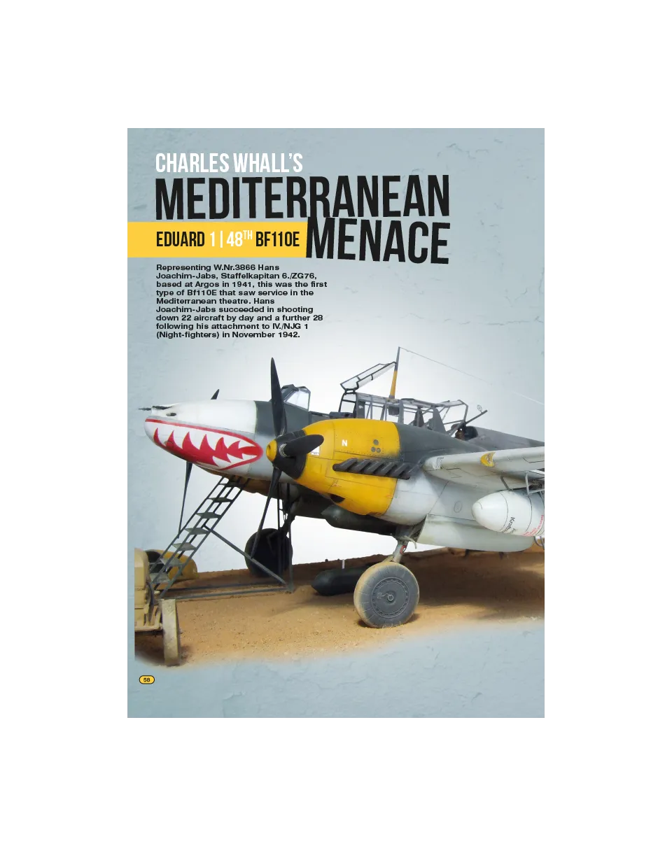 AFV Modeller AIR AIR43 Mediterranean Menace articolo PDF Bf 110E
