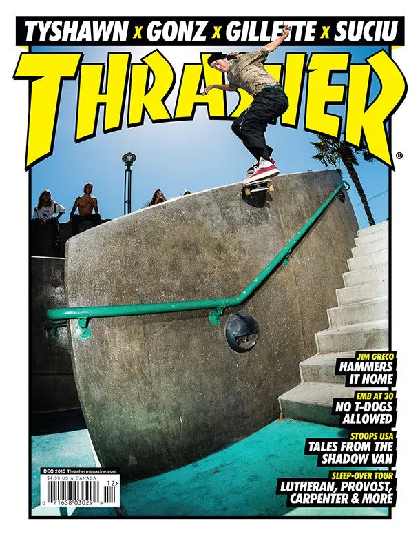 Thrasher Magazine dicembre 2015 rivista copia singola