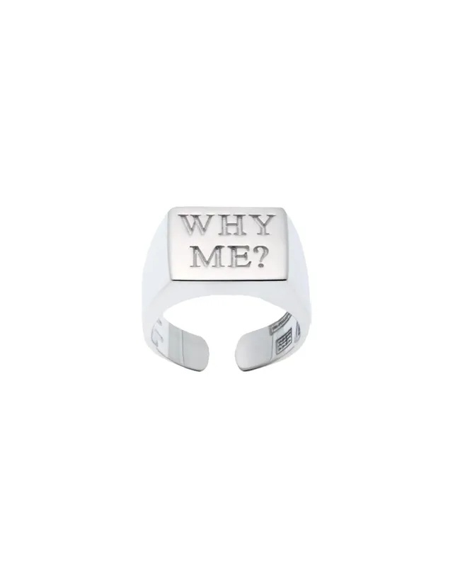 TOILETPAPER Endless Why Me anello argento 925 unisex