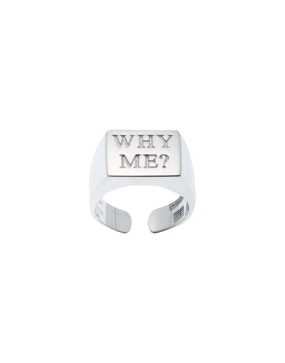 TOILETPAPER Endless Why Me anello argento 925 unisex