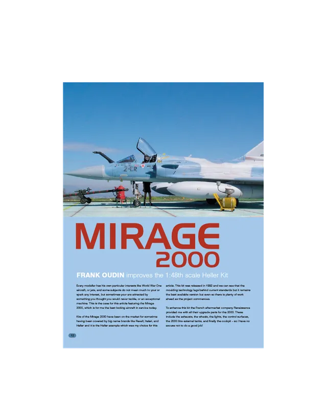 AFV Modeller AIR26 articolo PDF Mirage 2000 caccia