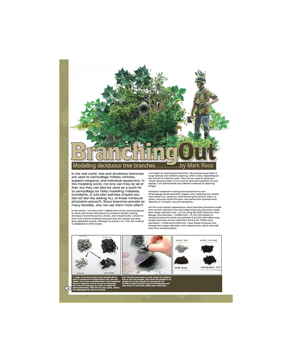 AFV Modeller Issue 58 Branching Out articolo PDF diorami