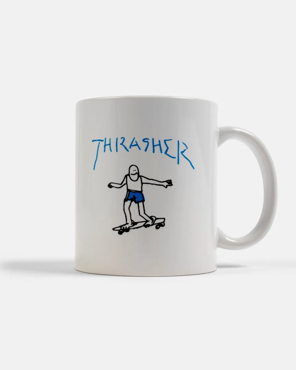 Thrasher Gonz tazza bianca ceramica logo
