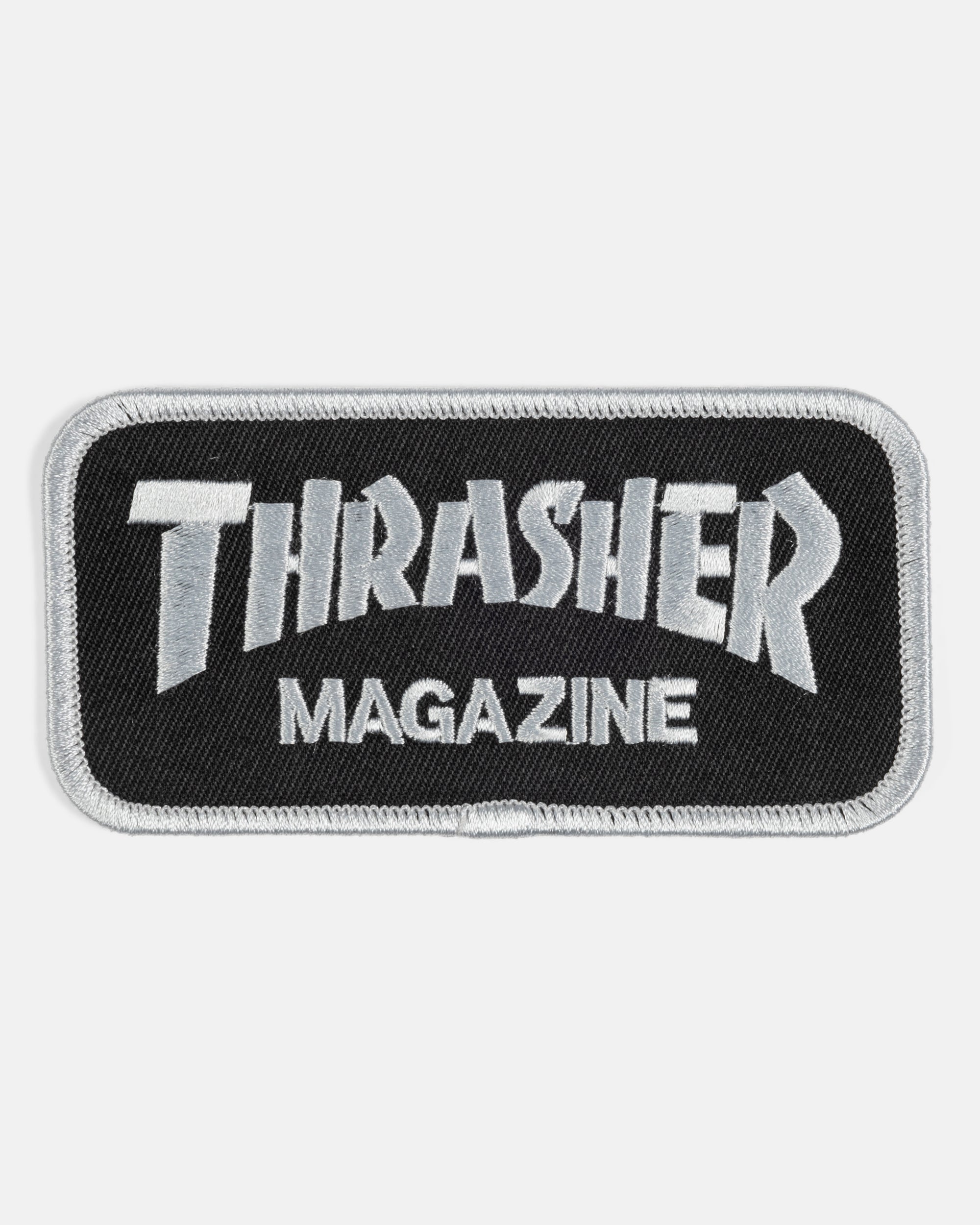Thrasher Magazine Logo patch nera ricamata