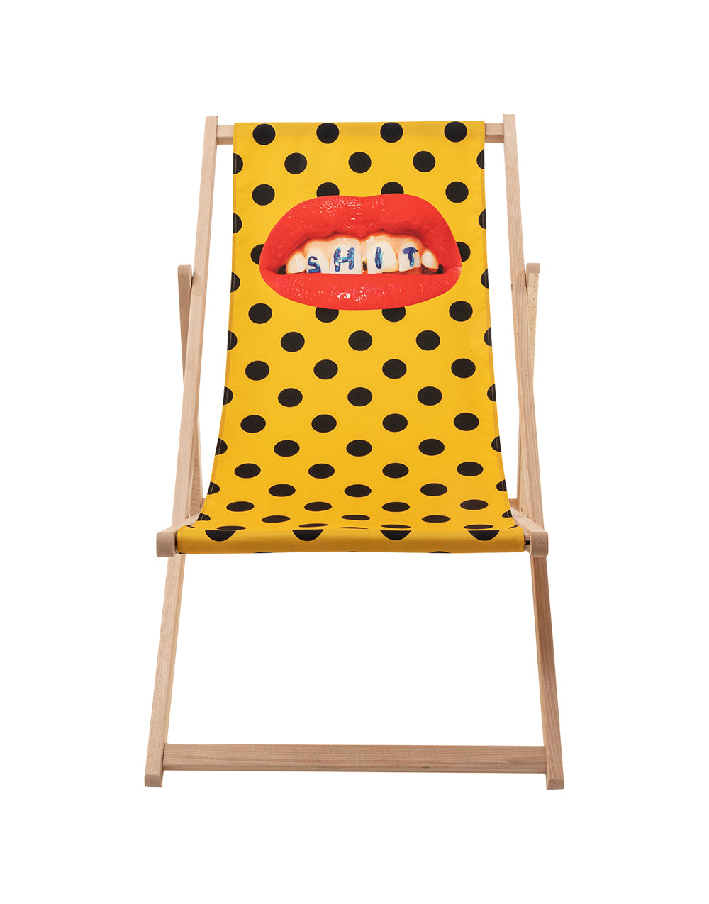 TOILETPAPER Deck Chair Frames sdraio legno faggio UV
