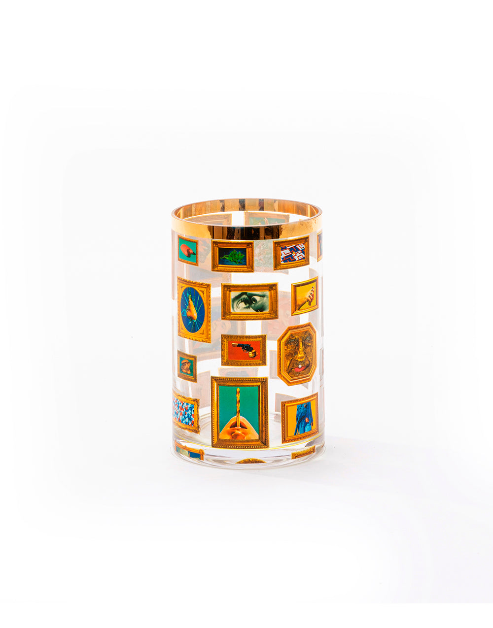 TOILETPAPER Cylindrical Small vaso vetro Roses 14 cm