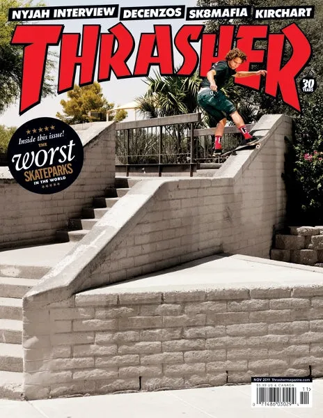 Thrasher rivista numero novembre 2011 copia singola arretrato
