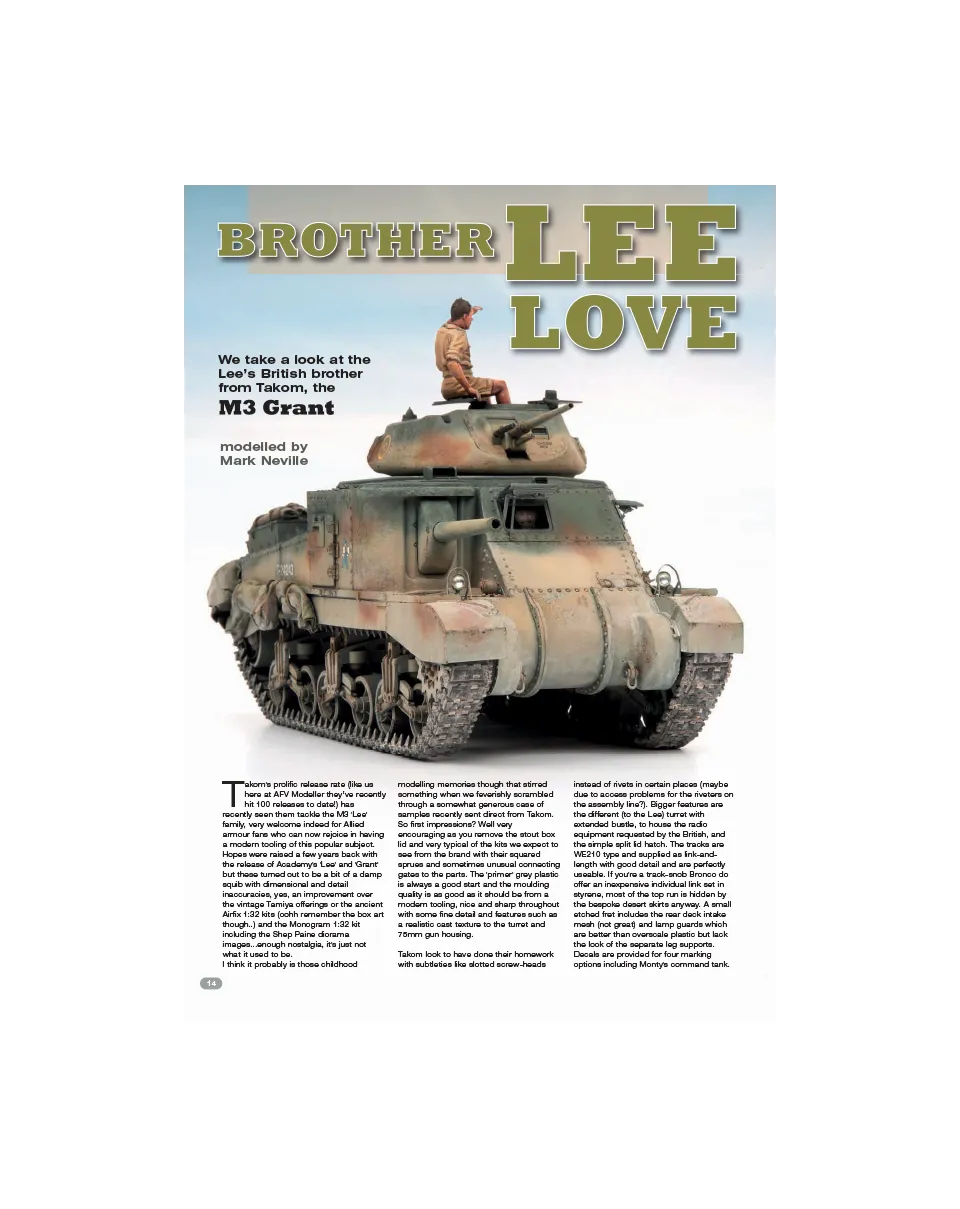 AFV Modeller AFV100 Brother-Lee-Love articolo PDF carri