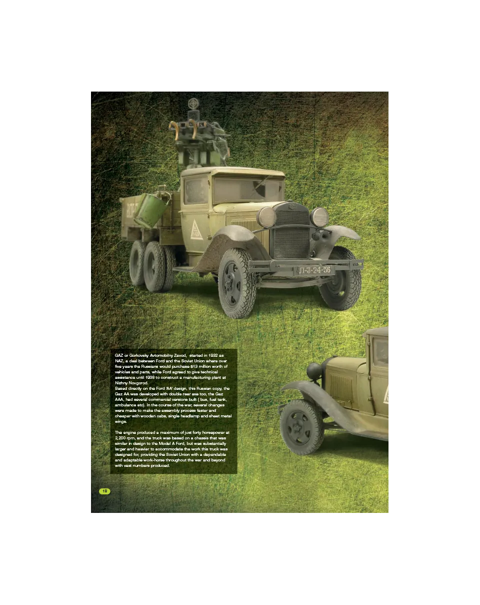 AFV Modeller AFV78 GAZ AAA articolo PDF camion militare
