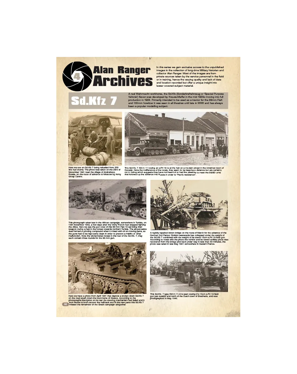 AFV Modeller AFV140 numero pdf Sd.Kfz 7 copia singola