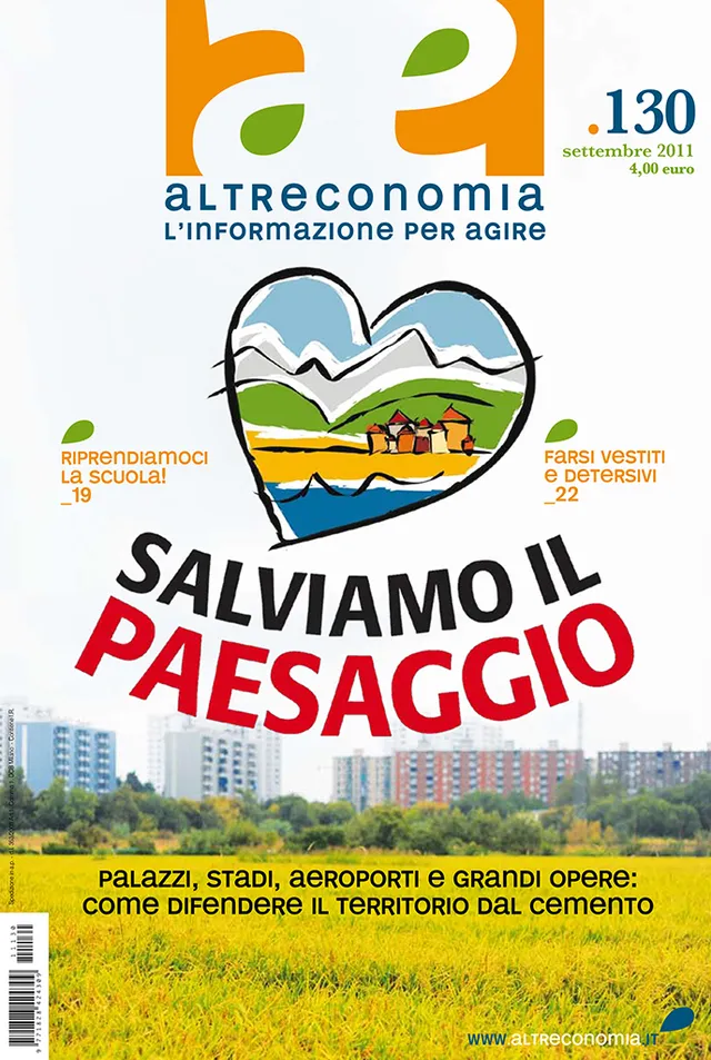 Altreconomia 130 Salviamo il paesaggio rivista copia singola