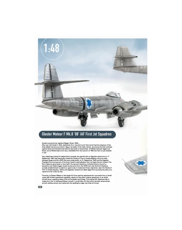 AFV Modeller AIR117 Meteor F Mk.8 Suez articolo PDF copia singola