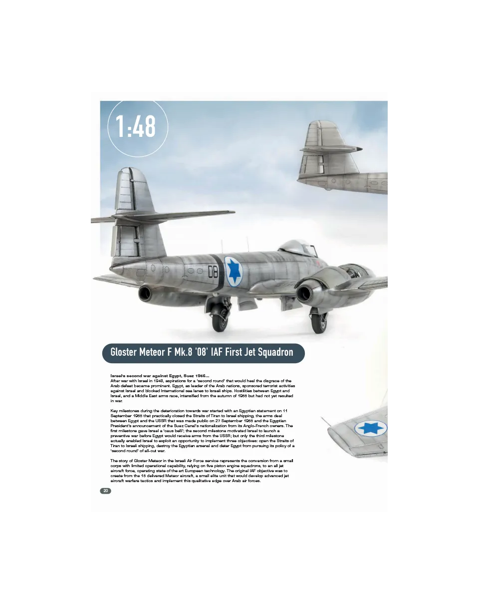 AFV Modeller AIR117 Meteor F Mk.8 Suez articolo PDF copia singola