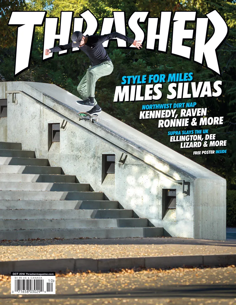 Thrasher Magazine ottobre 2014 rivista arretrato Silvas
