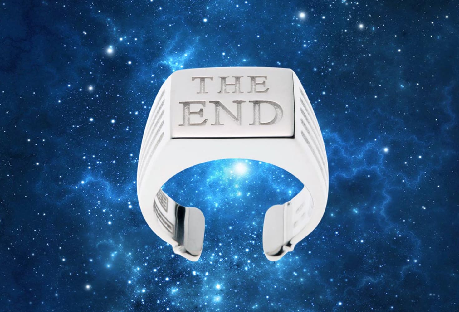 TOILETPAPER Silver Ring The End anello M
