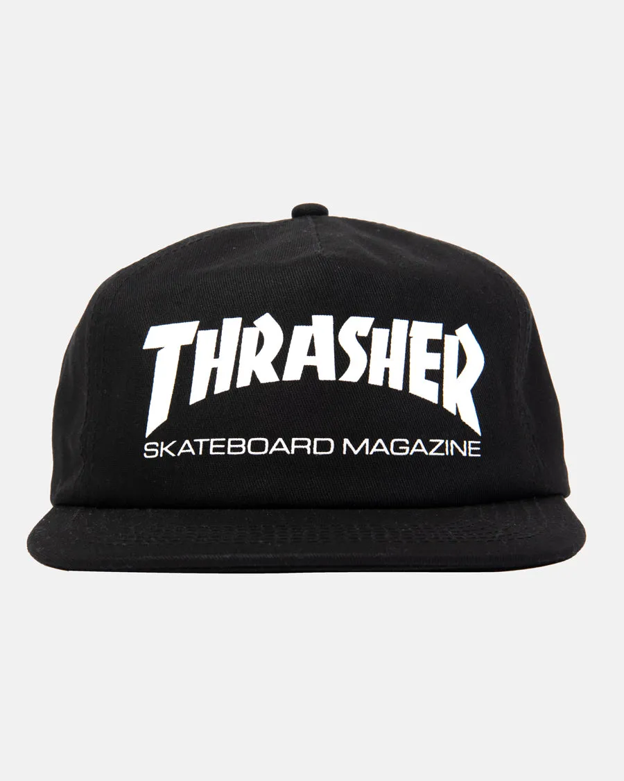 Thrasher Skate Mag snapback nero bianco in cotone