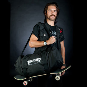 Thrasher Skatebag Duffel borsone nero porta-skate
